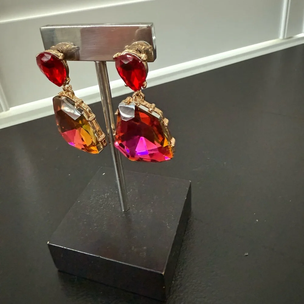 Women Drop Earrings Irregular Shape Bohemian - Picture 3 of 7